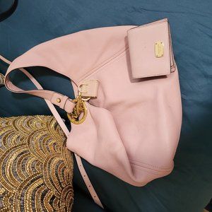 Pink Michael Kors hobo bag